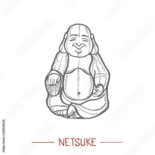 Netsuke in Hand Drawn Style