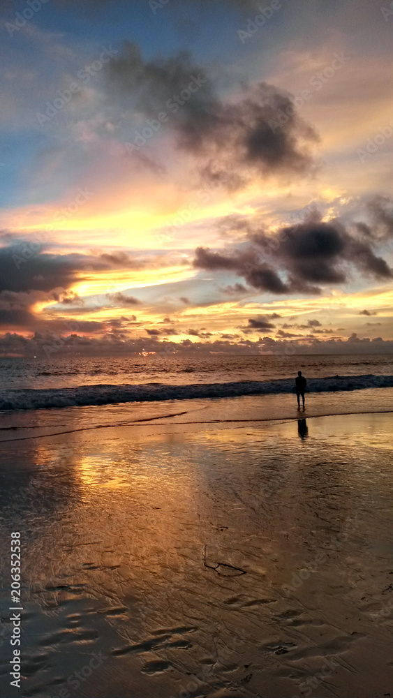 Sunset at Karon beach, Phuket, Thailand