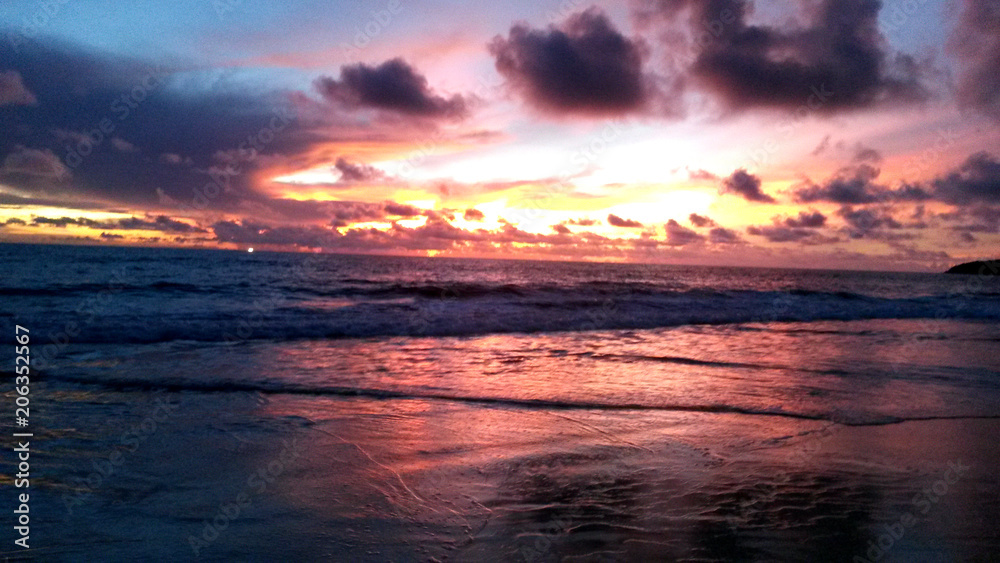 Fototapeta premium Sunset at Karon beach, Phuket, Thailand