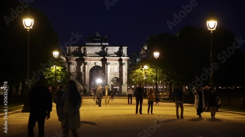 Paris at night, France