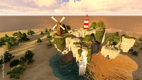 The floating island