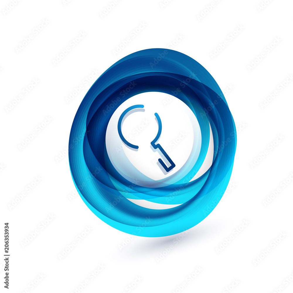 Search magnifyier web button, magnify icon. Modern magnifying glass sign, web site design or mobile app Search magnifyier web button, magnify icon. Modern magnifying glass sign, web site design or mobile app