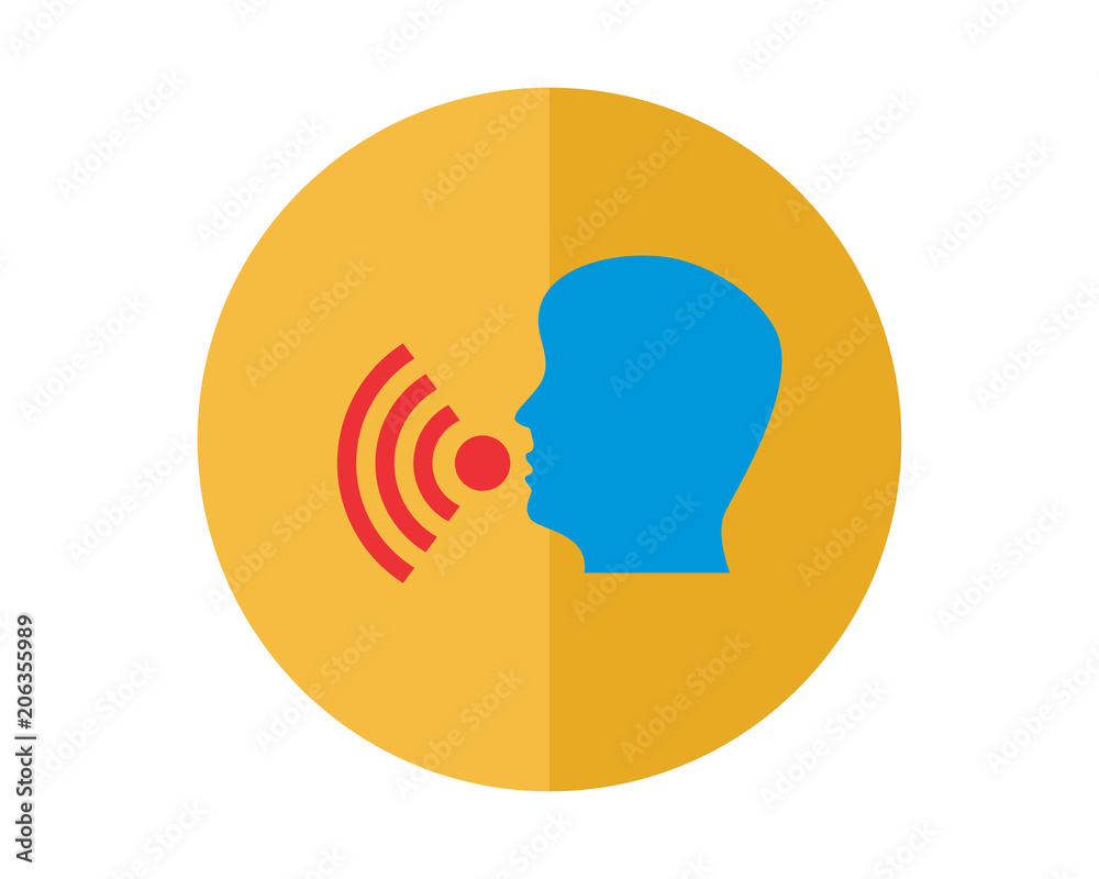 signal voice head business company office corporate image vector icon logo signal voice head business company office corporate image vector icon logo