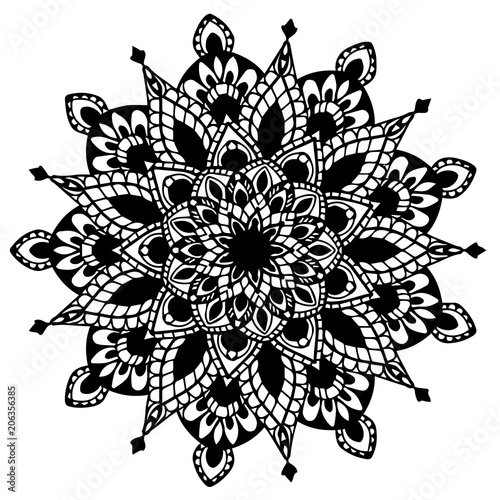 Mandalas for coloring  book. Decorative round ornaments. Unusual flower shape. Oriental vector, Anti-stress therapy patterns. Weave design elements. Yoga logos Vector.