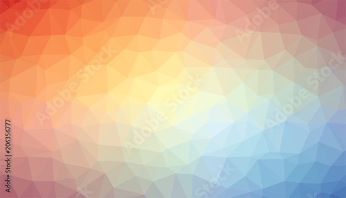 Orange blue triangulated background texture vector