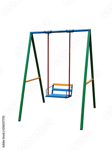 The image children's outdoor swing on a white background.