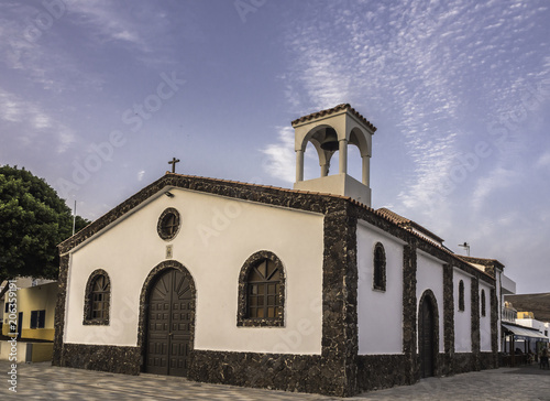 Church in La Lajita, a small village in Fuerteventura, Canary Islands, Spain photo