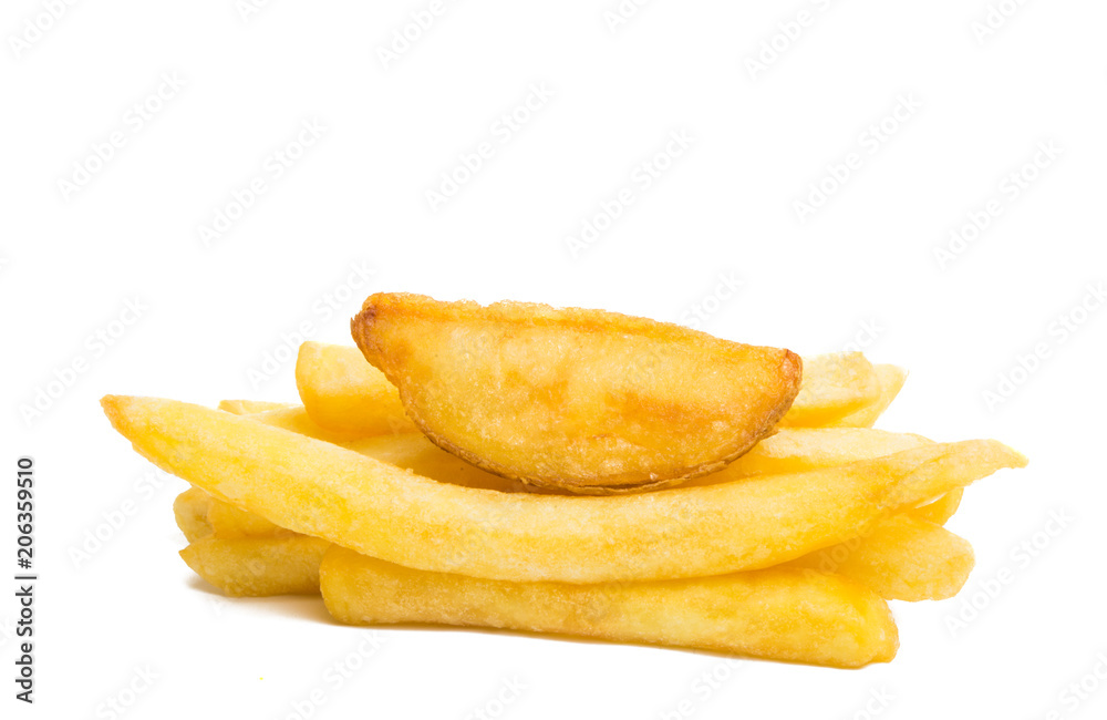 fried potatoes isolated fried potatoes isolated