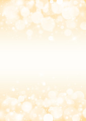 Gold glitter sparkles rays lights bokeh Festive Elegant abstract background.