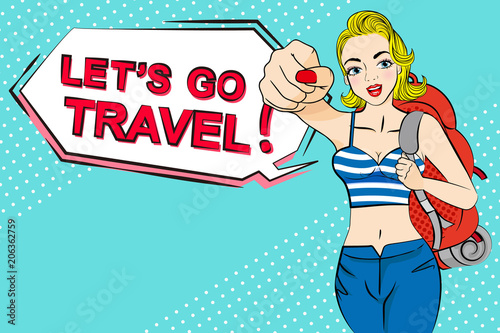 woman go to travel