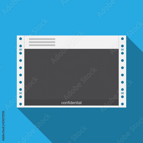 Carbon salary slip,Payroll slip vector flat design.
