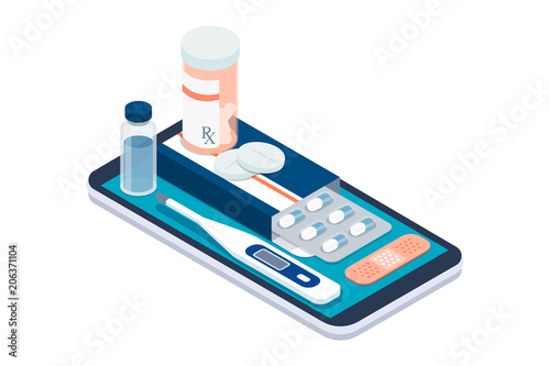 Medicine, healthcare and therapy app