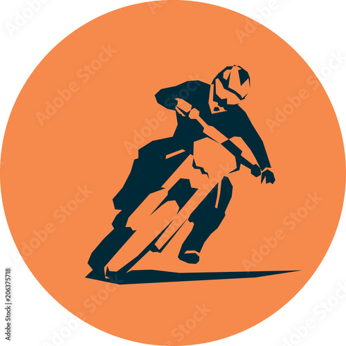 Motocross badge desig