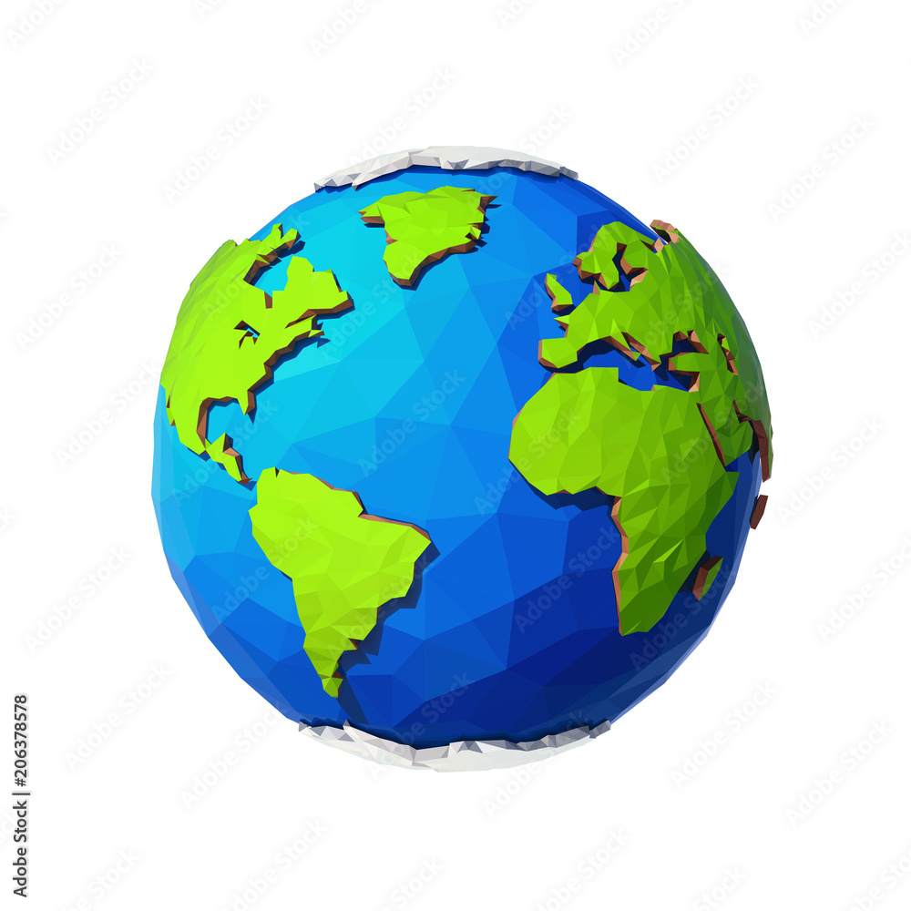 Earth Day Banner. Low poly Illustration of a earth. Environment safety celebration. Polygonal globe. Earth Day Banner. Low poly Illustration of a earth. Environment safety celebration. Polygonal globe.