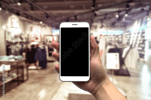 blurred photo, Blurry image,People shopping in Department Store, background