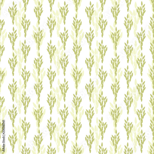 Grass seeds. Botanical seamless pattern with seeds of herbs.