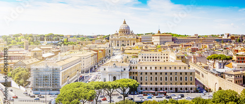 panoramic view of Rome