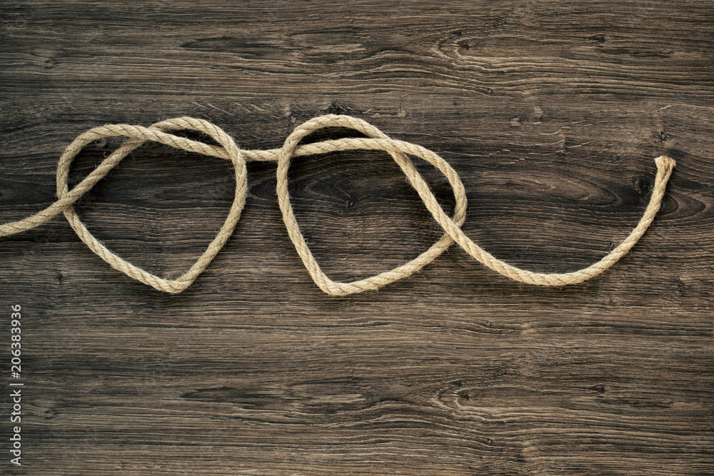 Heart rope shapes Heart rope shapes