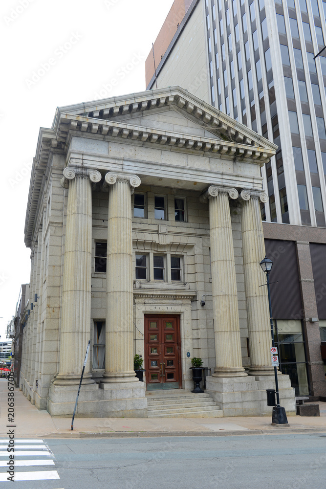 Fototapeta premium Merrill Lynch Building on 5171 George Street in downtown Halifax, Nova Scotia, Canada.