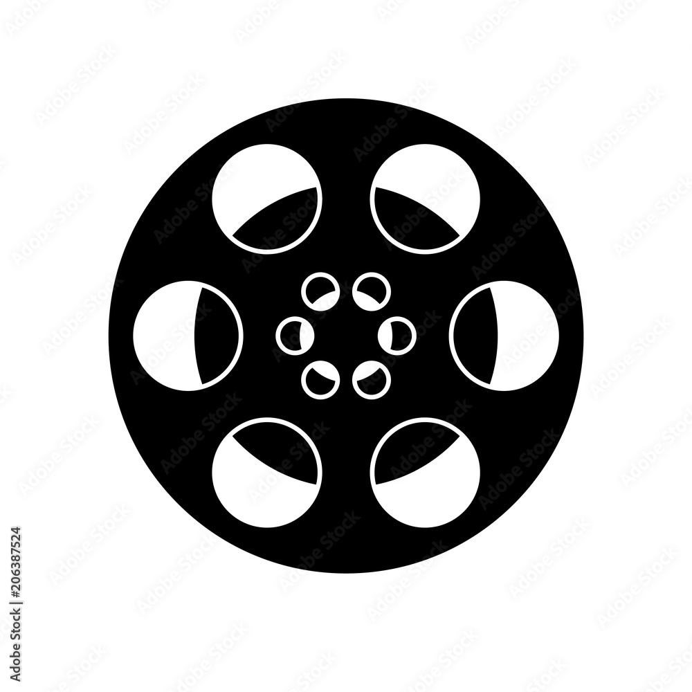  film frame film roll symbol vector