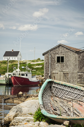Wallpaper Mural Peggy's Cove Fishing Village Torontodigital.ca