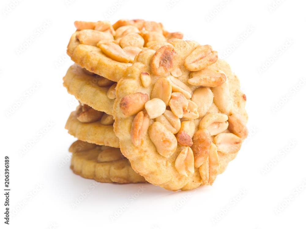 Sweet cookies with peanuts. Sweet cookies with peanuts.