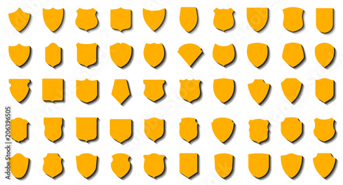 Set of vector shields