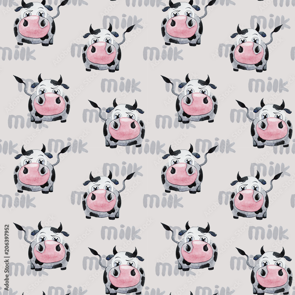 pattern with cow