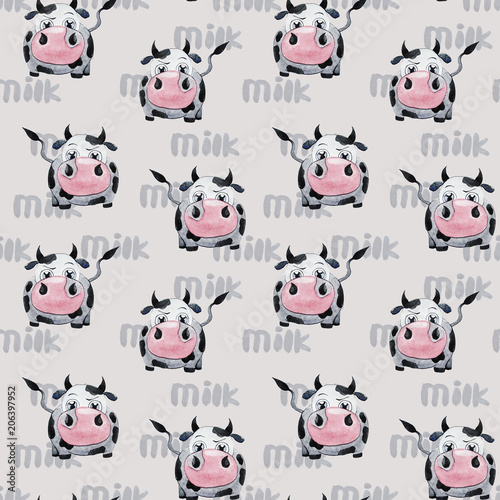 pattern with cow