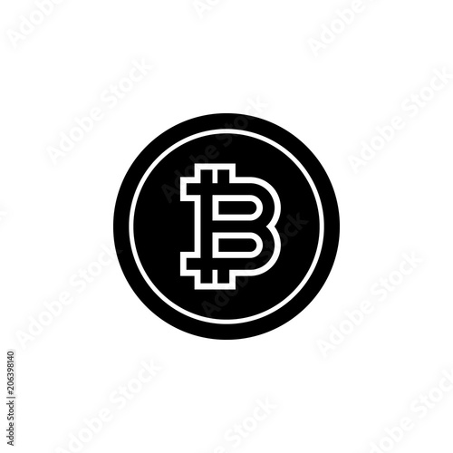 bitcoin icon. Element of Crypto currency icon for mobile concept and web apps. Detailed bitcoin icon can be used for web and mobile. Premium icon