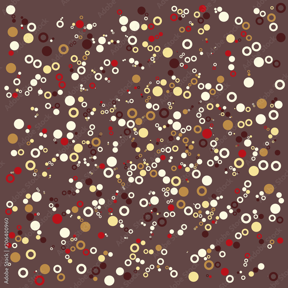 Colored abstract geometric bubbles flat pattern background Colored abstract geometric bubbles flat pattern background