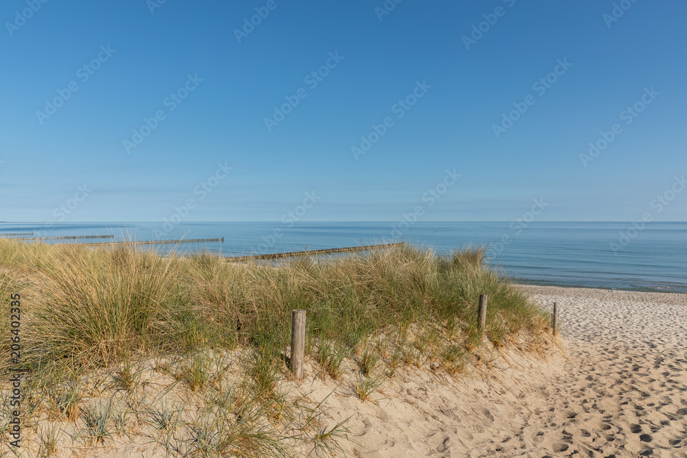 Ostseestrand am frühen Morgen