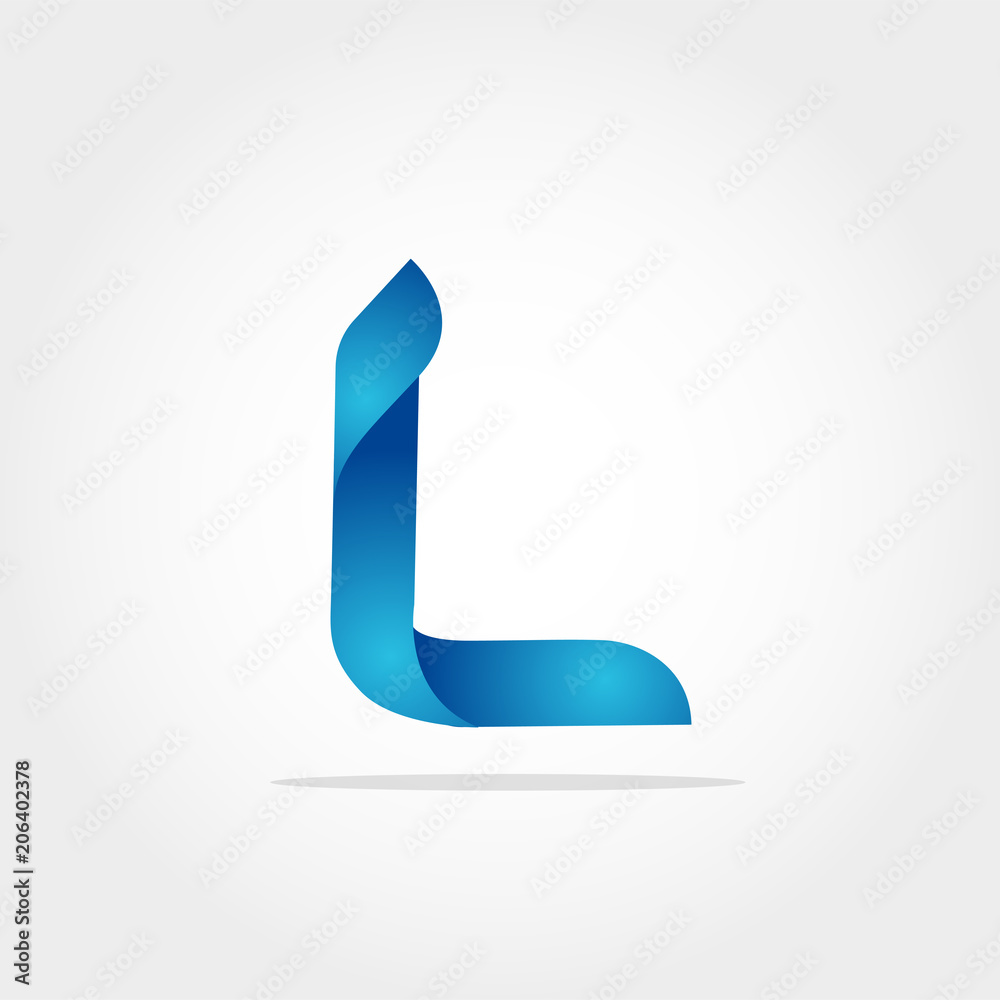 L logo type Template