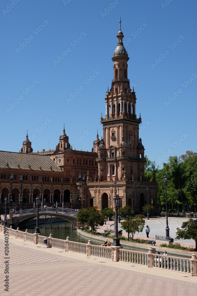 Obraz premium Plaza de Espania, Sevilla, Spanien (Andalusien)