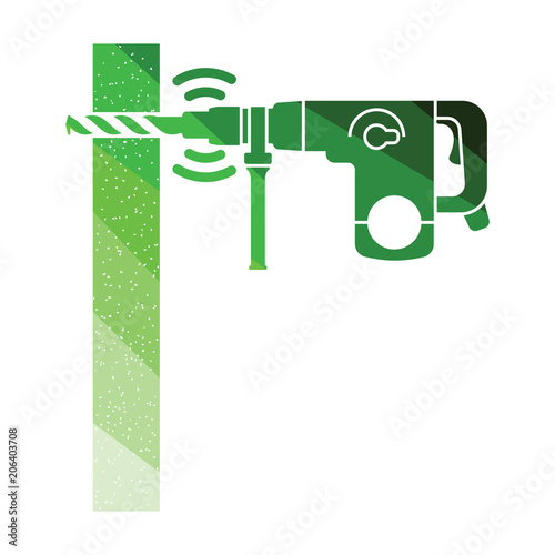 Icon of perforator drilling wall