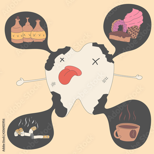 bad habits for dental health.