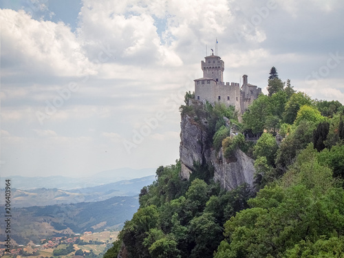 De La Fratta (or Cesta) tower on the Monte Titano mountain in San Marino