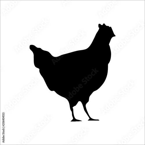 Hen icon. Illustration