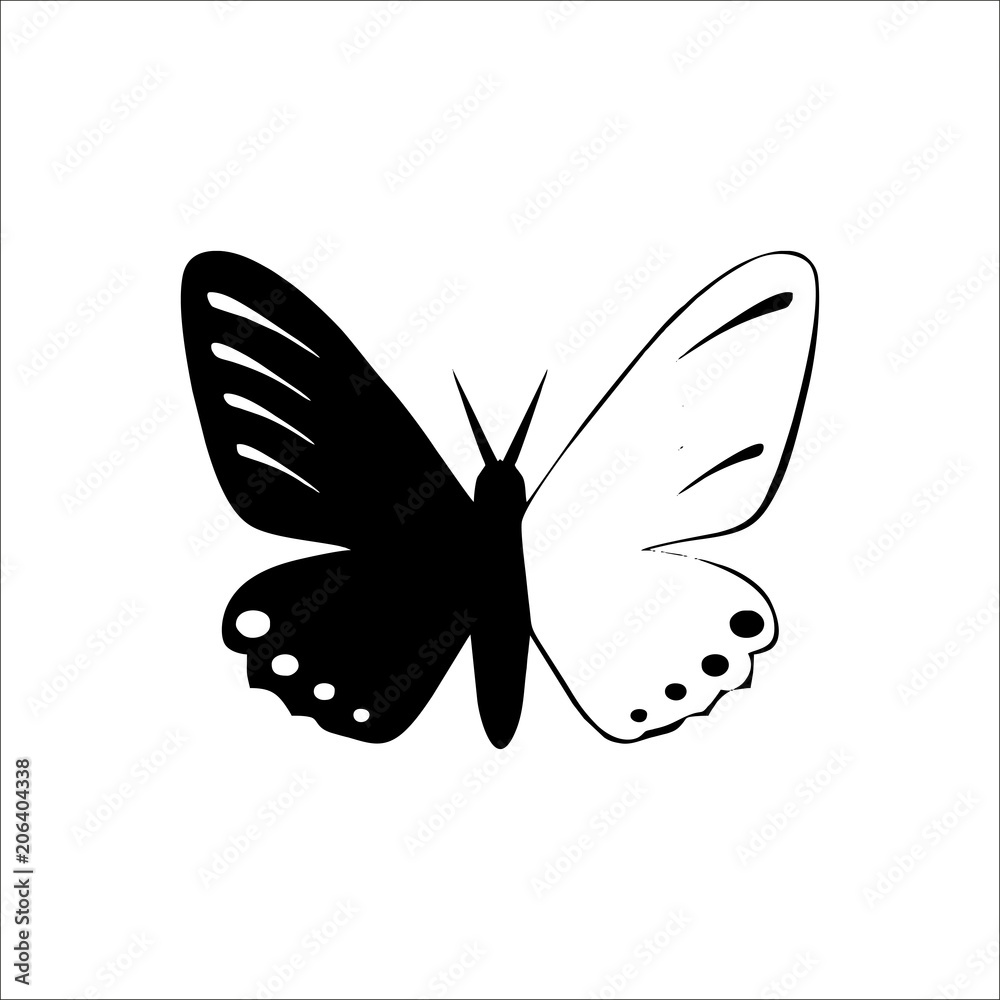 Butterfly icon. Vector Illustration Butterfly icon. Vector Illustration