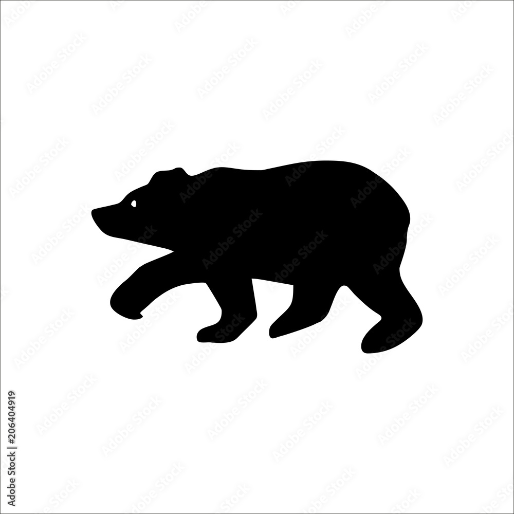 Fototapeta premium Bear icon. Vector Illustration