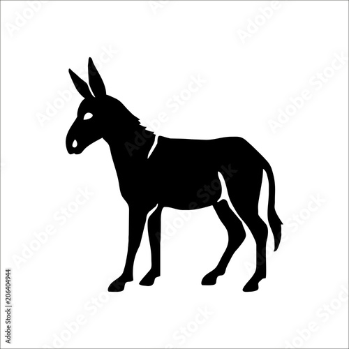 Donkey icon. Vector Illustration © OldWoolf