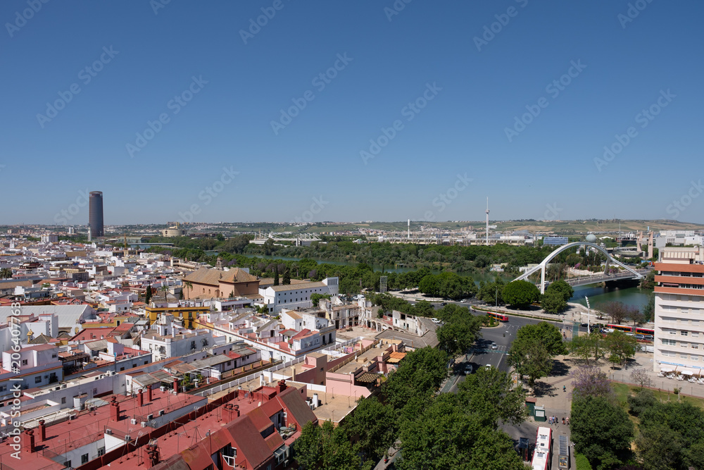 View over the roofs of  Seville, Spain