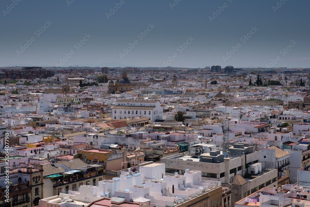 View over the roofs of  Seville, Spain