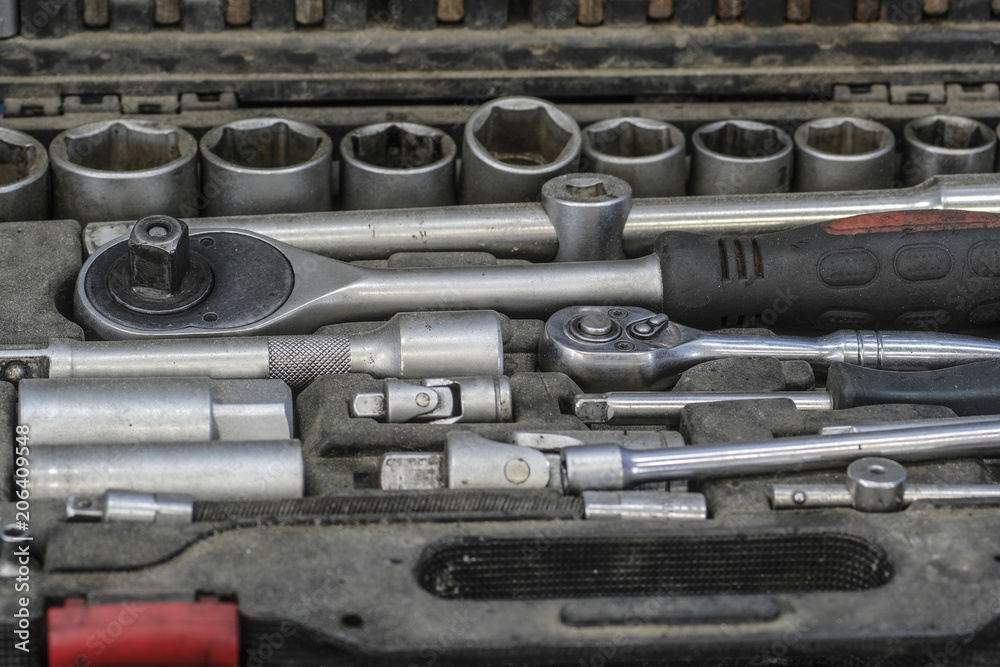 Set of the hand tools Set of the hand tools