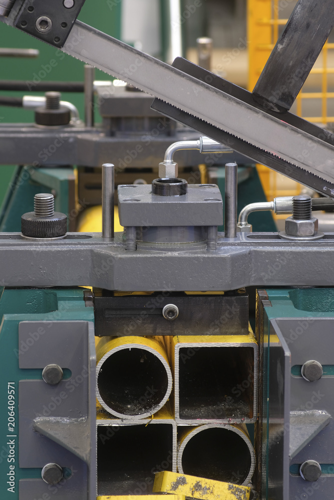 The image of metalworking saw close up The image of metalworking saw close up