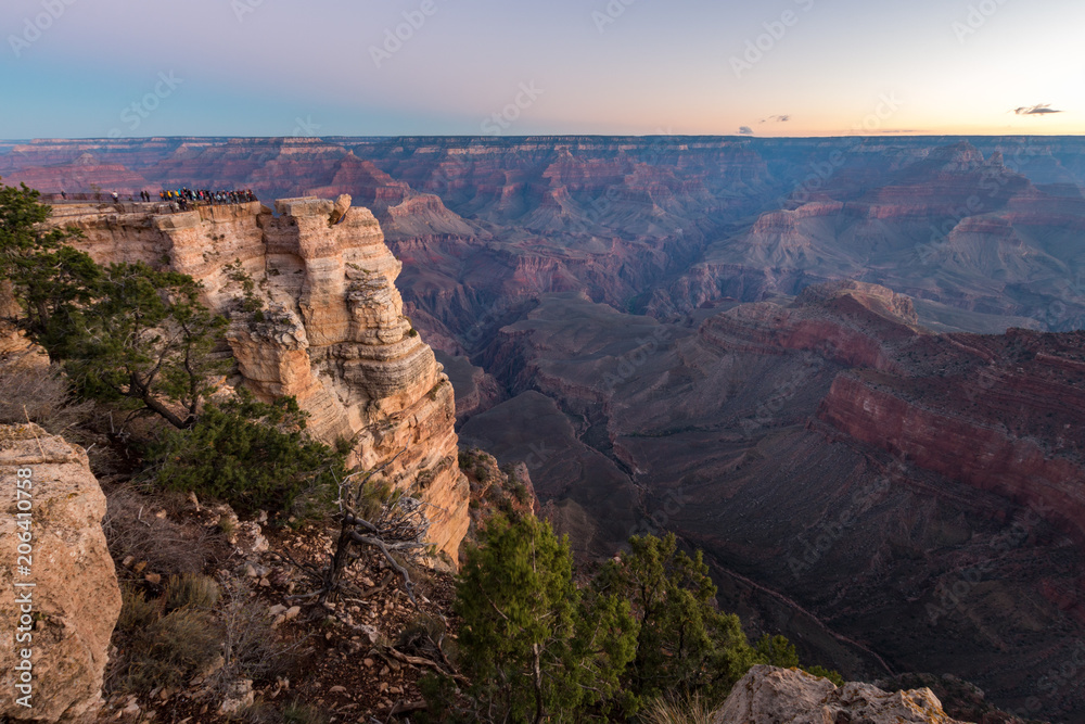 Grand Canyon Mather Point some moments before sunrise Grand Canyon Mather Point some moments before sunrise