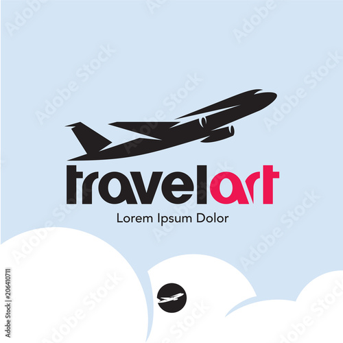 Plane logo. Travel