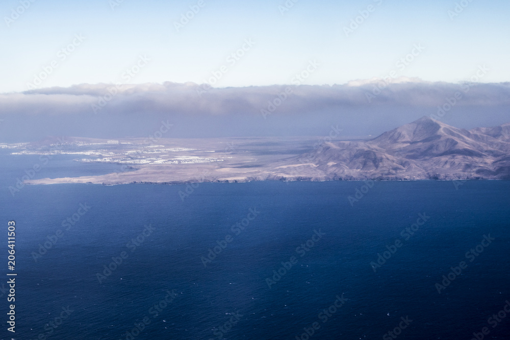 Puerto del Carmen resort on the southeast coast of Lanzarote island