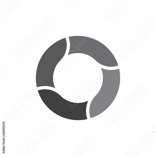circle logo vector, recycle logo
