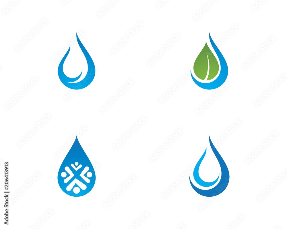 water drop Logo Template water drop Logo Template